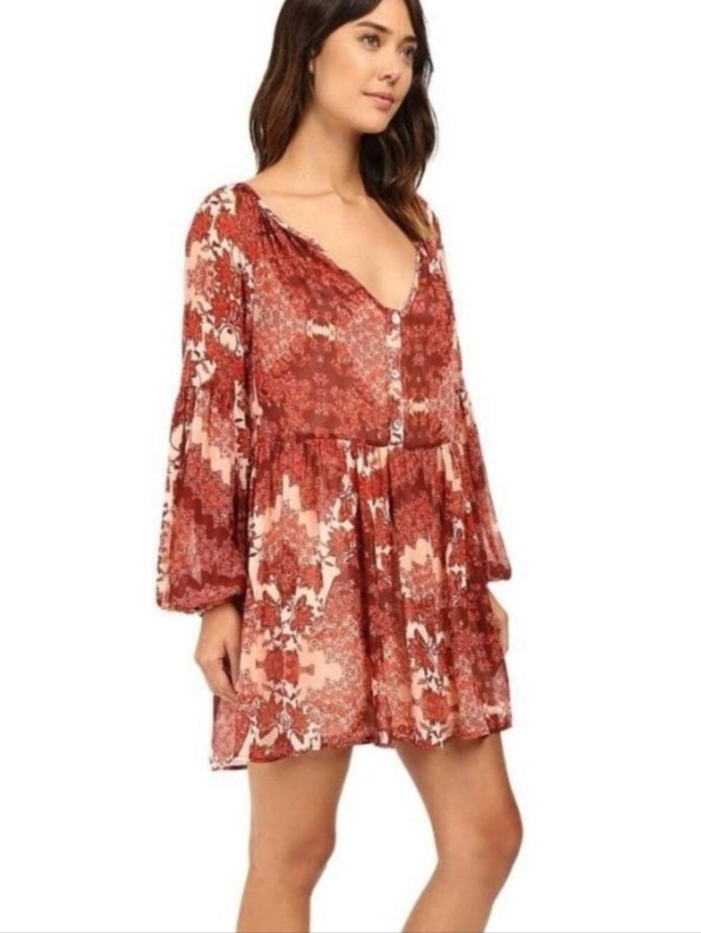 Show Me Your MuMu Red White Mini Dress